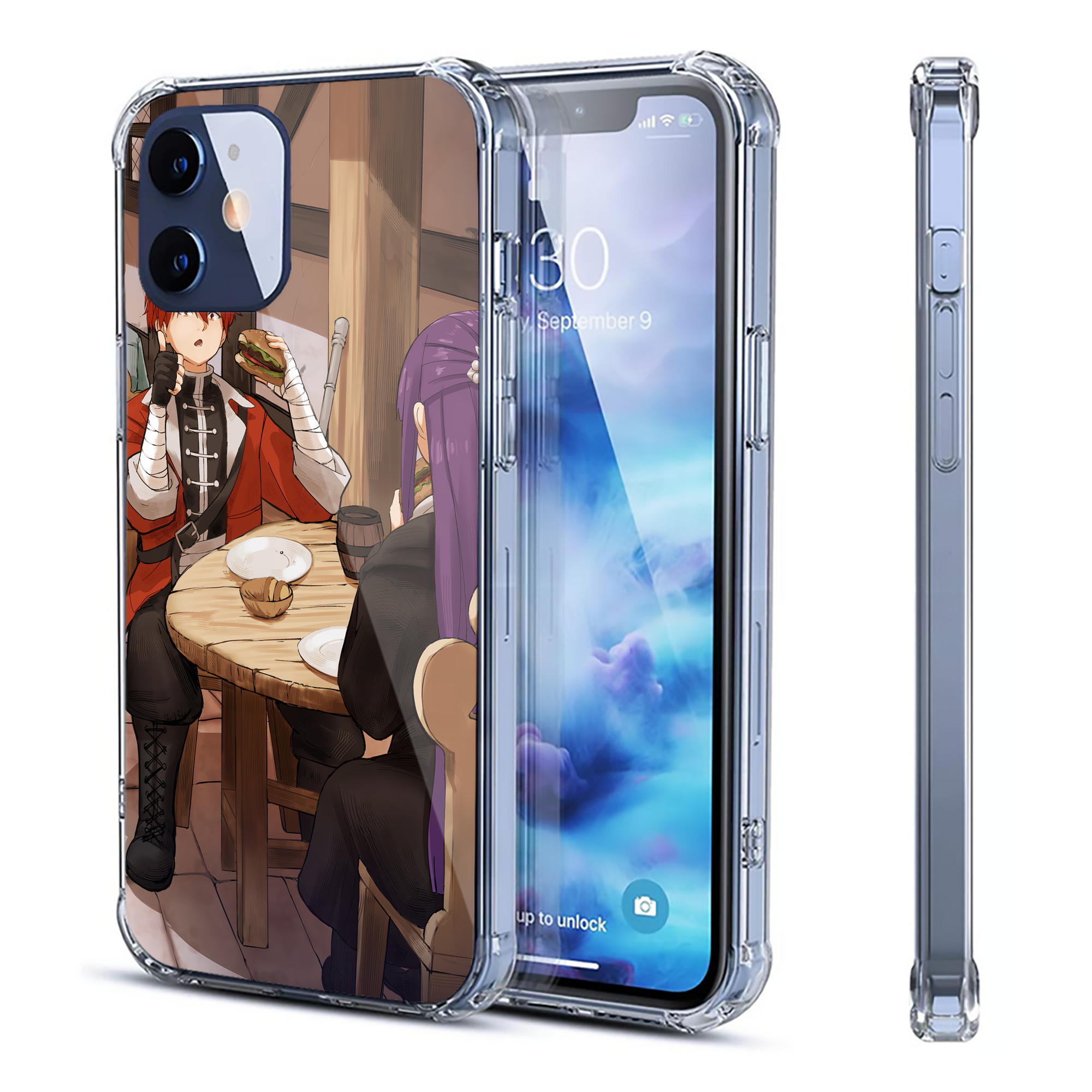 （画像用） 葬送のフリーレン Frieren 【iPhone 12シリーズ対応】透明スマホケース（クリアソフトケース）
